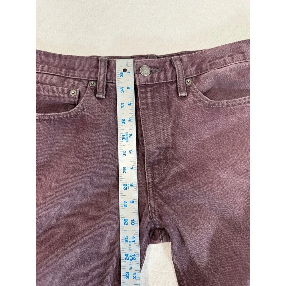 Levis 511 Slim Fit Rare White Oak Cone Denim Jeans Mens 34x29 Faded Purple Indie